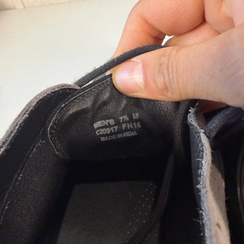 Cole Haan Men's Chukka Ankle Boots C20917 Gray‎ Black Leather  Size 7.5M